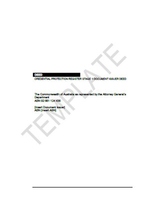 Credential Protection Register Enhancements Stage 1 Deed - thumbnail