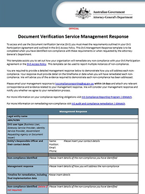 DVS Management Response Template thumbnail image